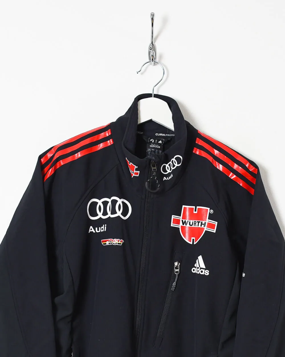 Adidas Audi Wurth Rally Racing Fleece Lined Windbreaker Jacket - Large