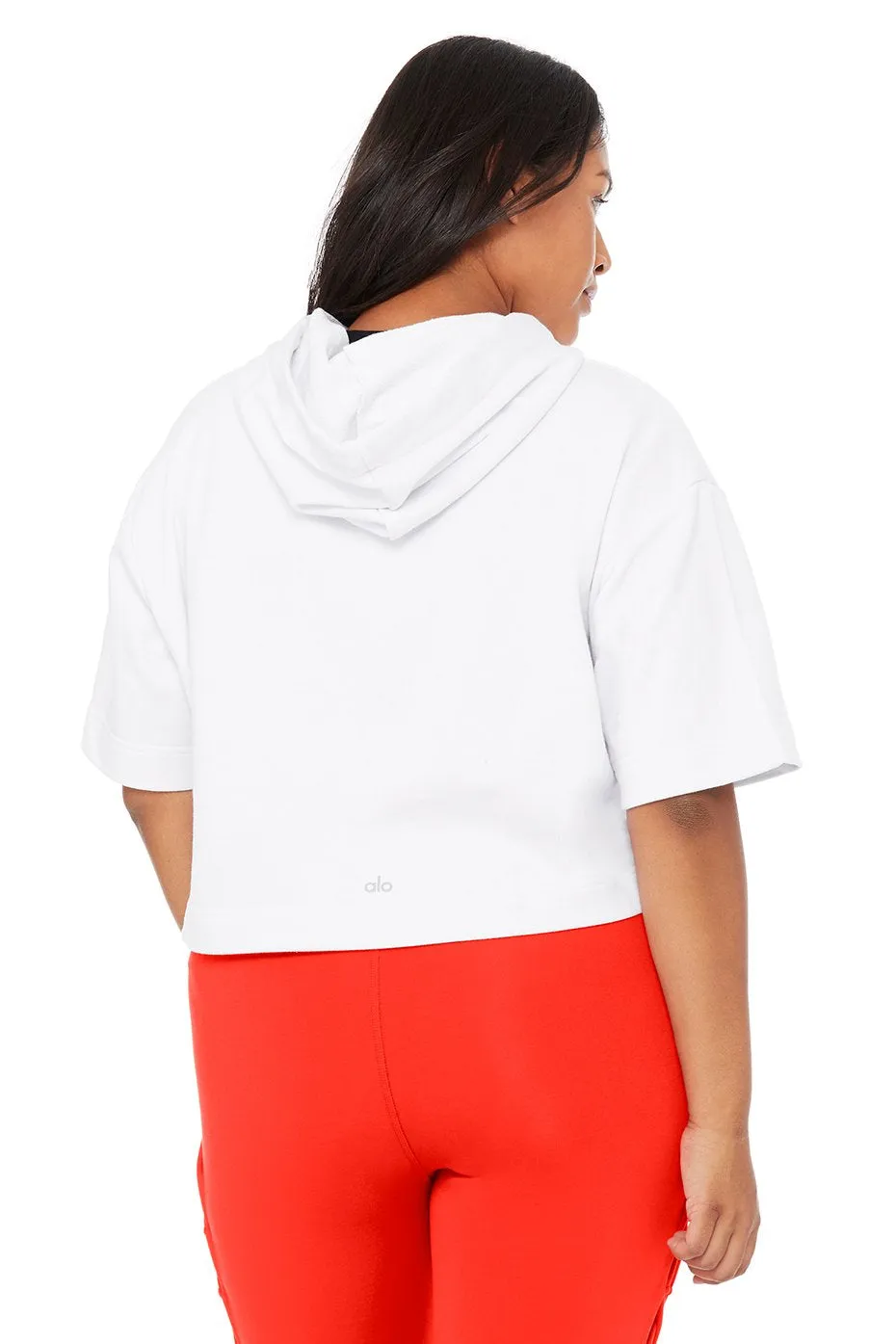Air Land Ocean Short Sleeve Crop Hoodie