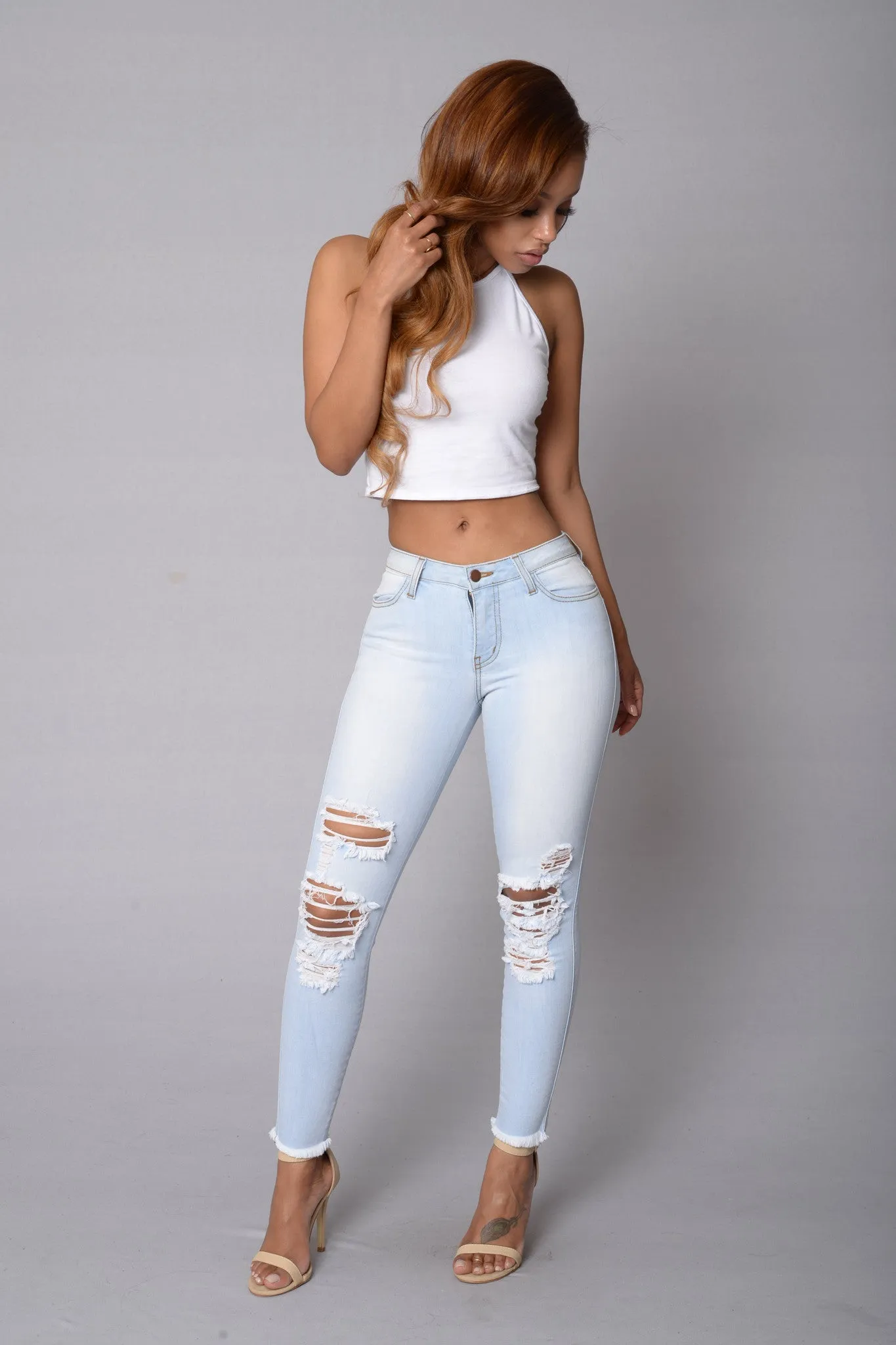 Bad Gal Jeans - Light Wash