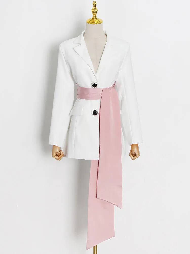Blazer - Dames - Elegante Blazer van Hoogwaardige Stof met Getailleerde Pasvorm en Tijdloos Design