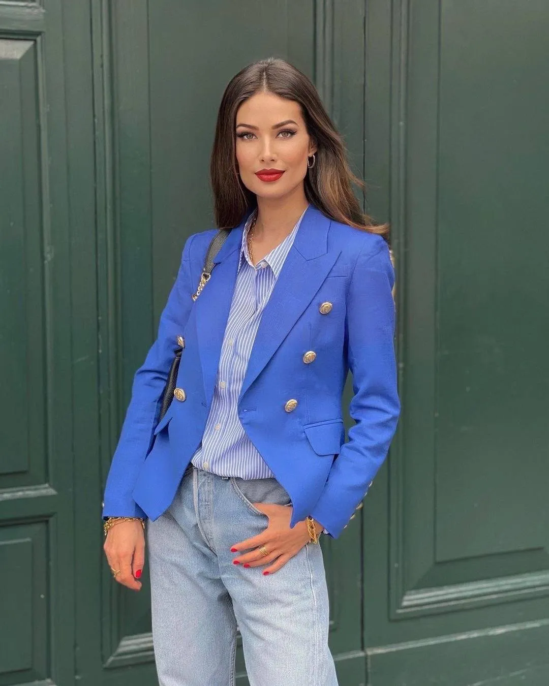 Blazer Jas - Dames - Hoogwaardig materiaal met een trendy pasvorm en stijlvolle afwerking