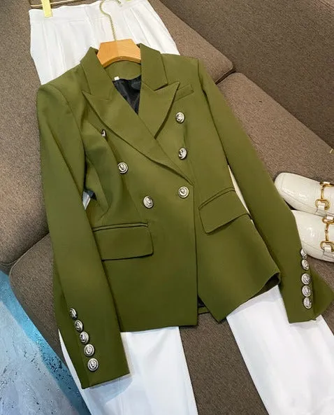 Blazer Jas - Dames - Hoogwaardig materiaal met een trendy pasvorm en stijlvolle afwerking