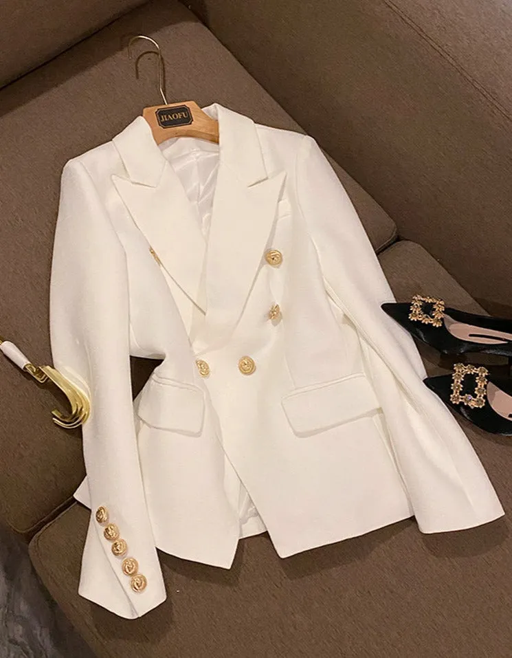 Blazer Jas - Dames - Hoogwaardig materiaal met een trendy pasvorm en stijlvolle afwerking