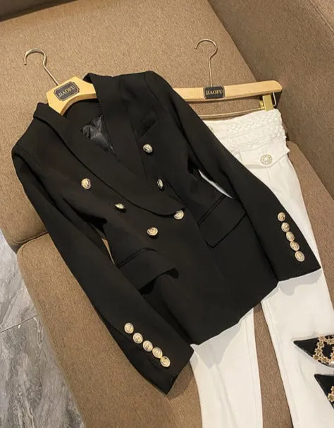 Blazer Jas - Dames - Hoogwaardig materiaal met een trendy pasvorm en stijlvolle afwerking
