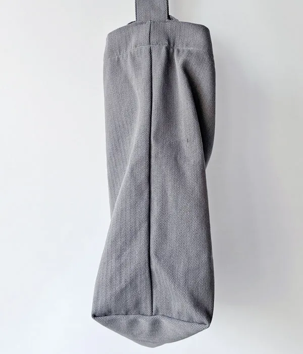 ERA./HOMMA HERRINGBONE BIG SHOULDER BAG (GRAY)