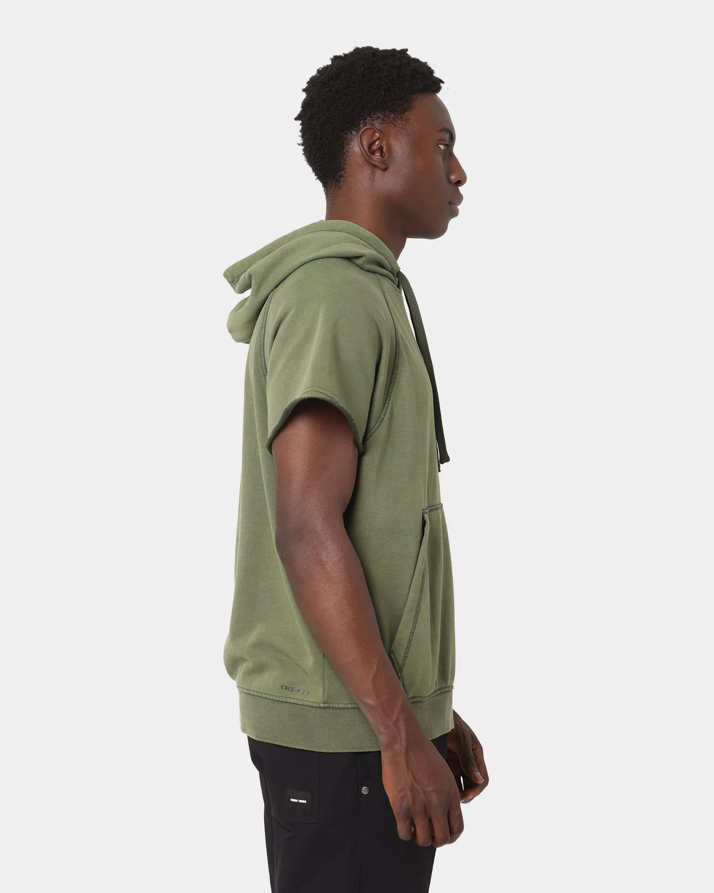 Jordan Zion Dri-FIT Cutoff Hoodie Carbon Green/Black
