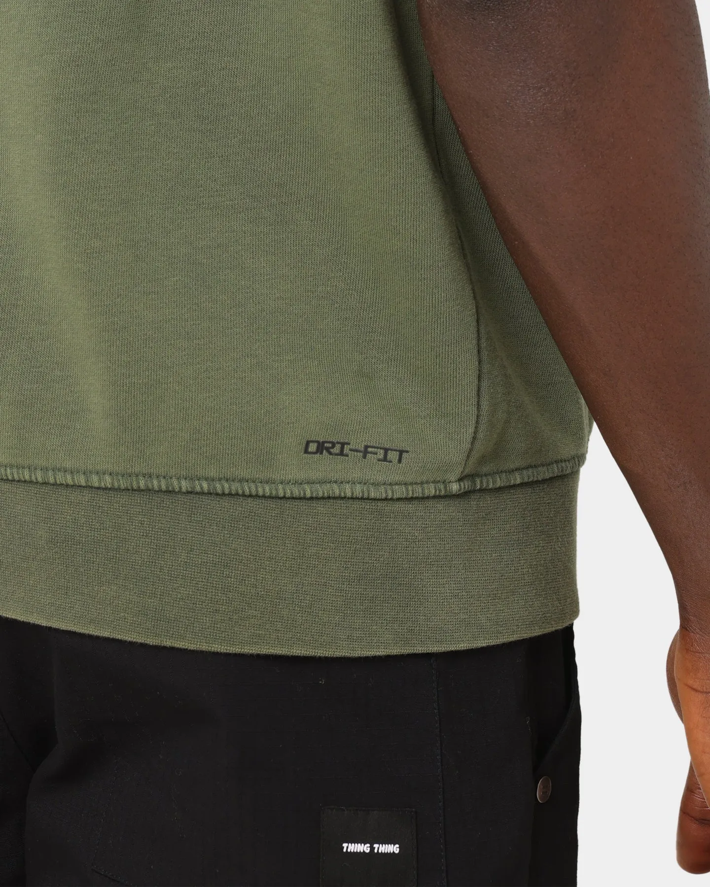 Jordan Zion Dri-FIT Cutoff Hoodie Carbon Green/Black