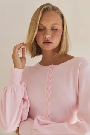 Misty Knit Cardigan (Pink)