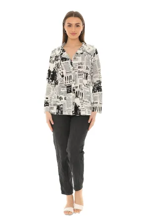 Newsprint Blazer