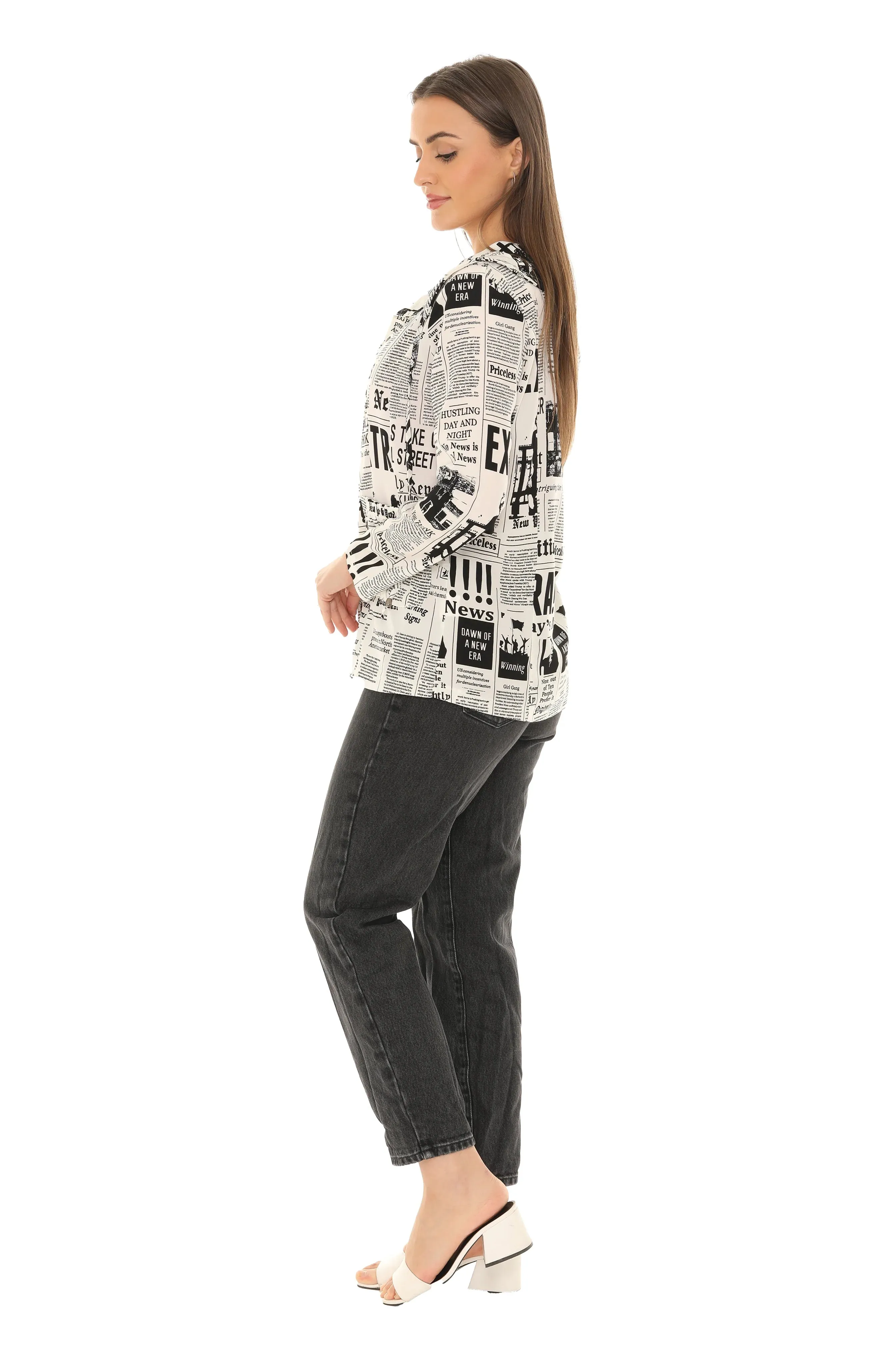 Newsprint Blazer
