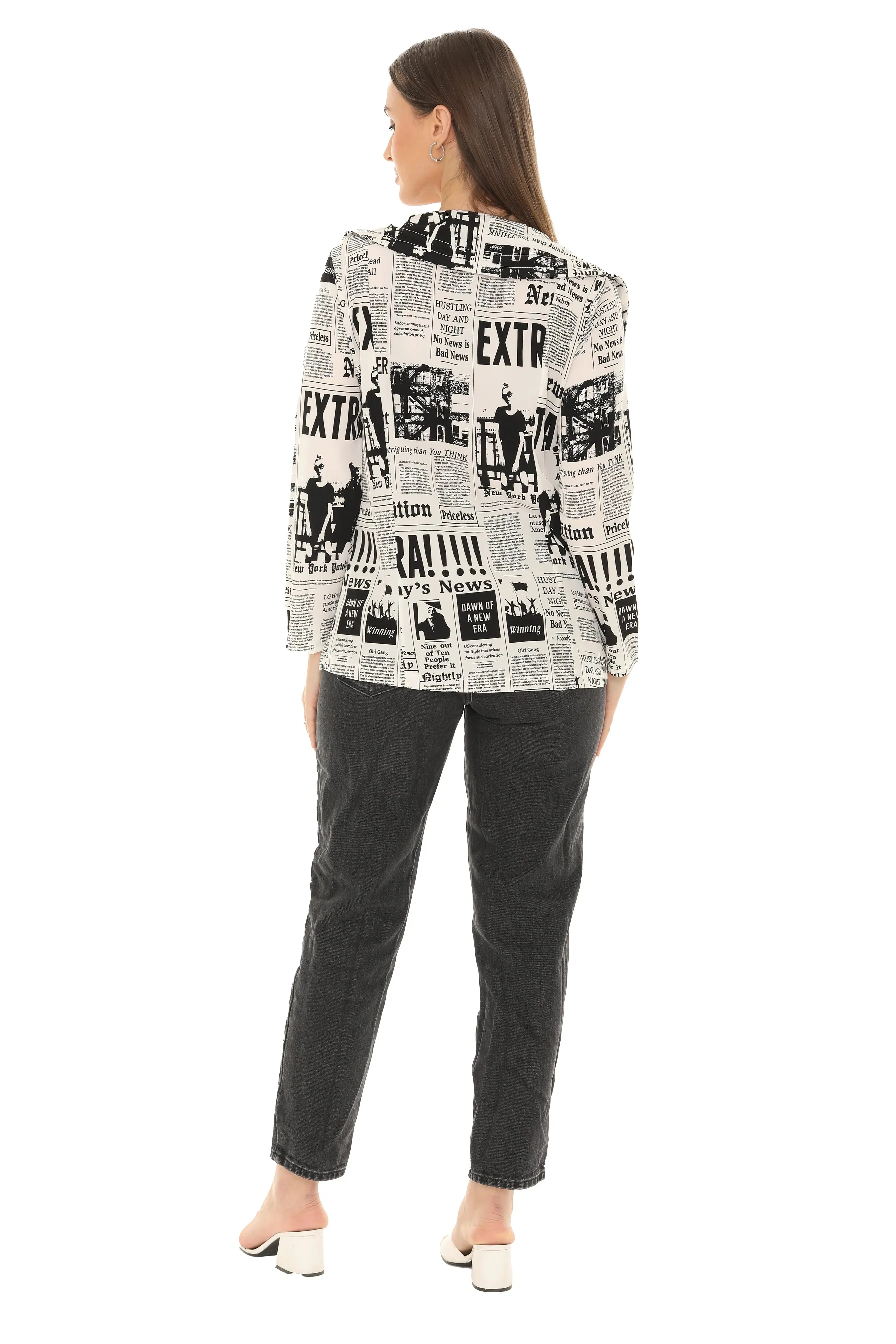Newsprint Blazer