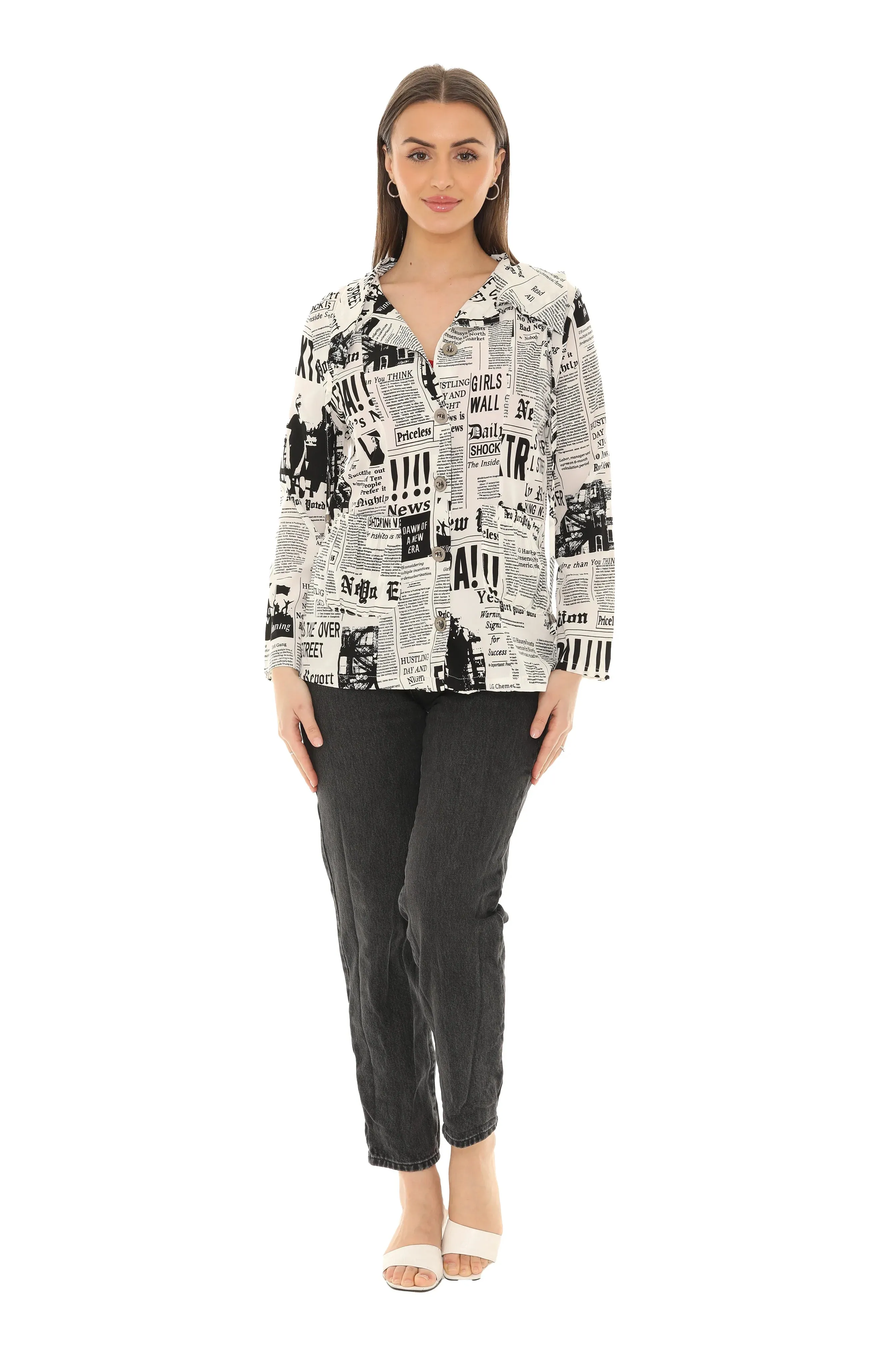 Newsprint Blazer