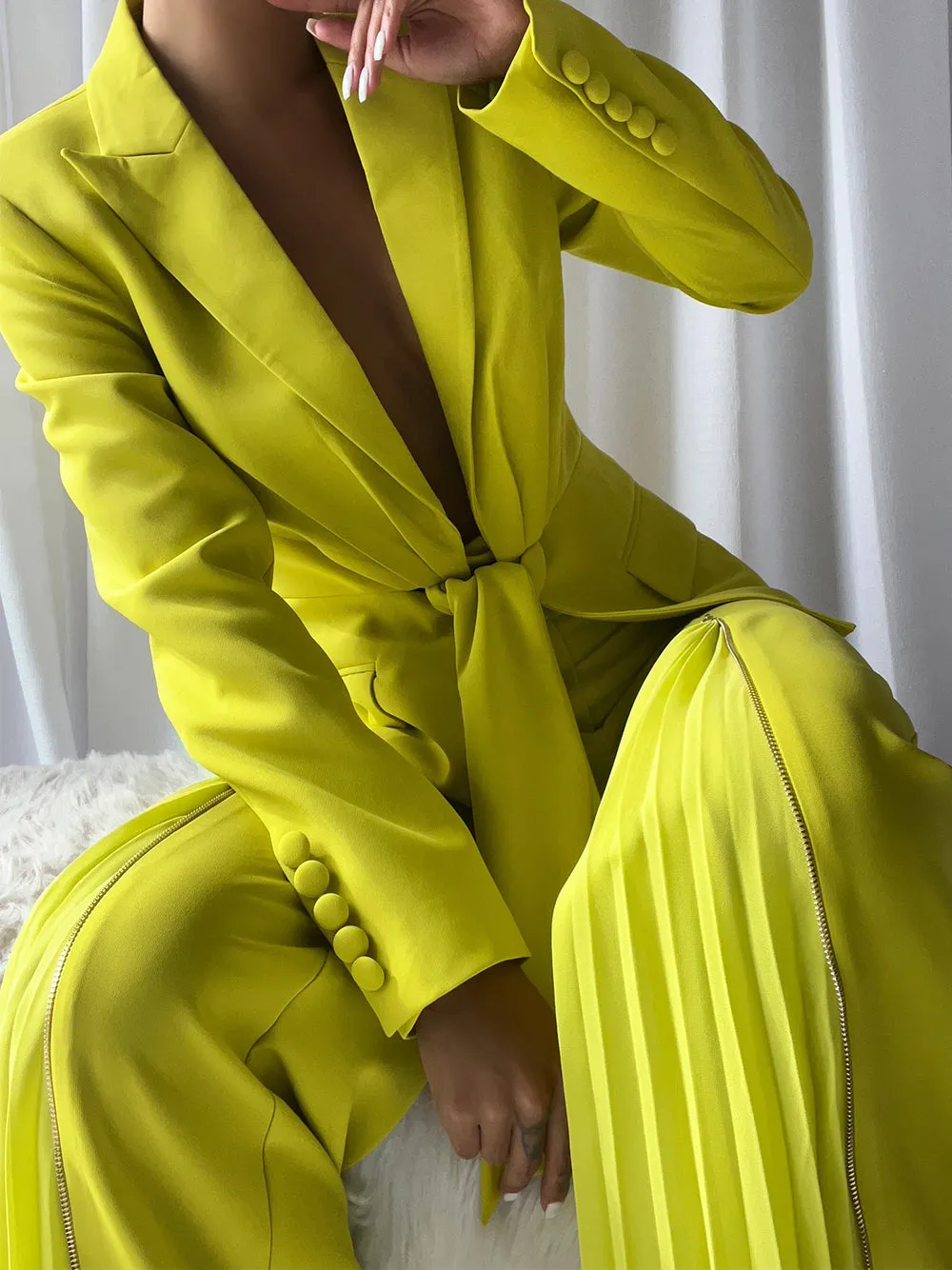 PENNY Blazer & Pants Set in Green