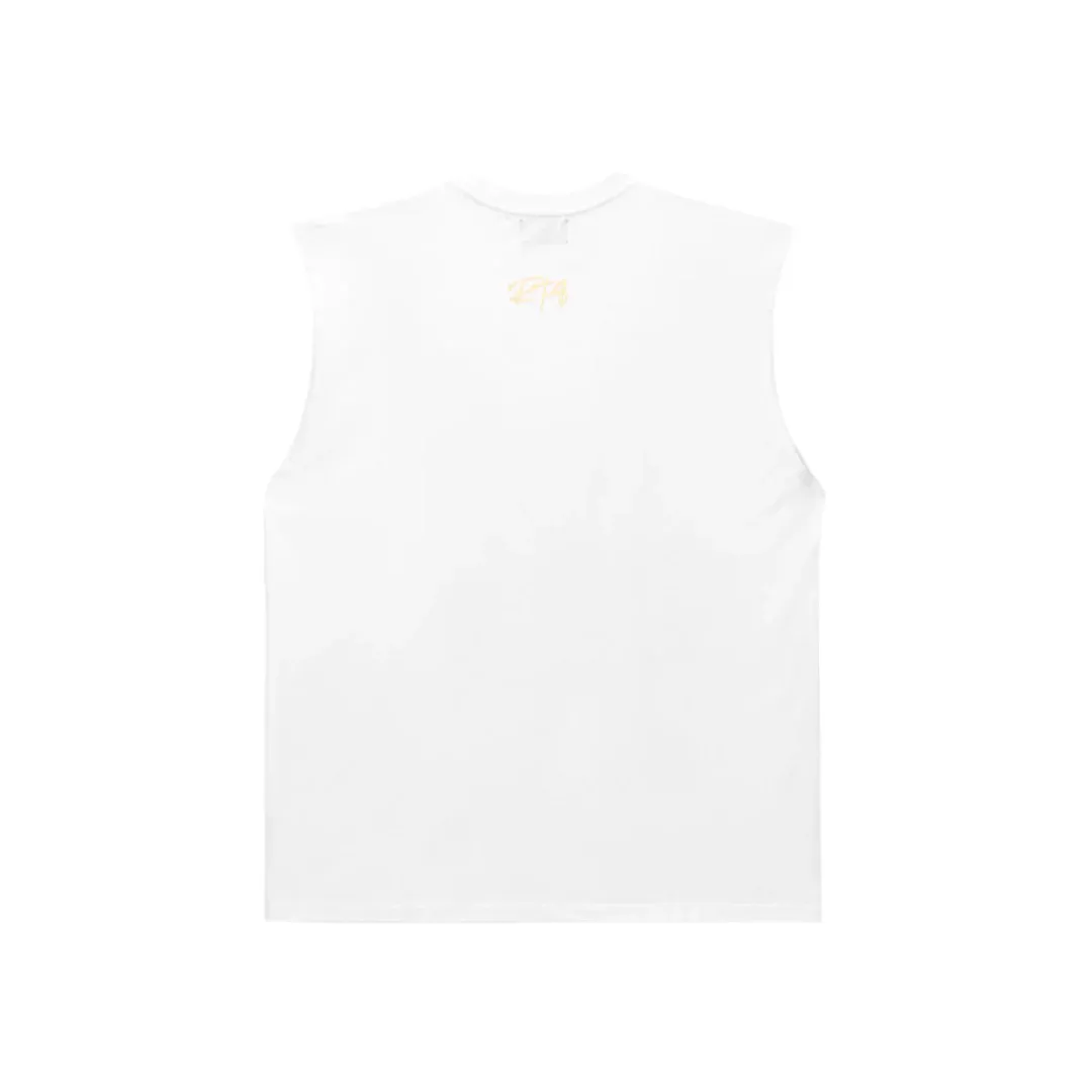 RtA Terry Cutoff Tee - Drift Car White