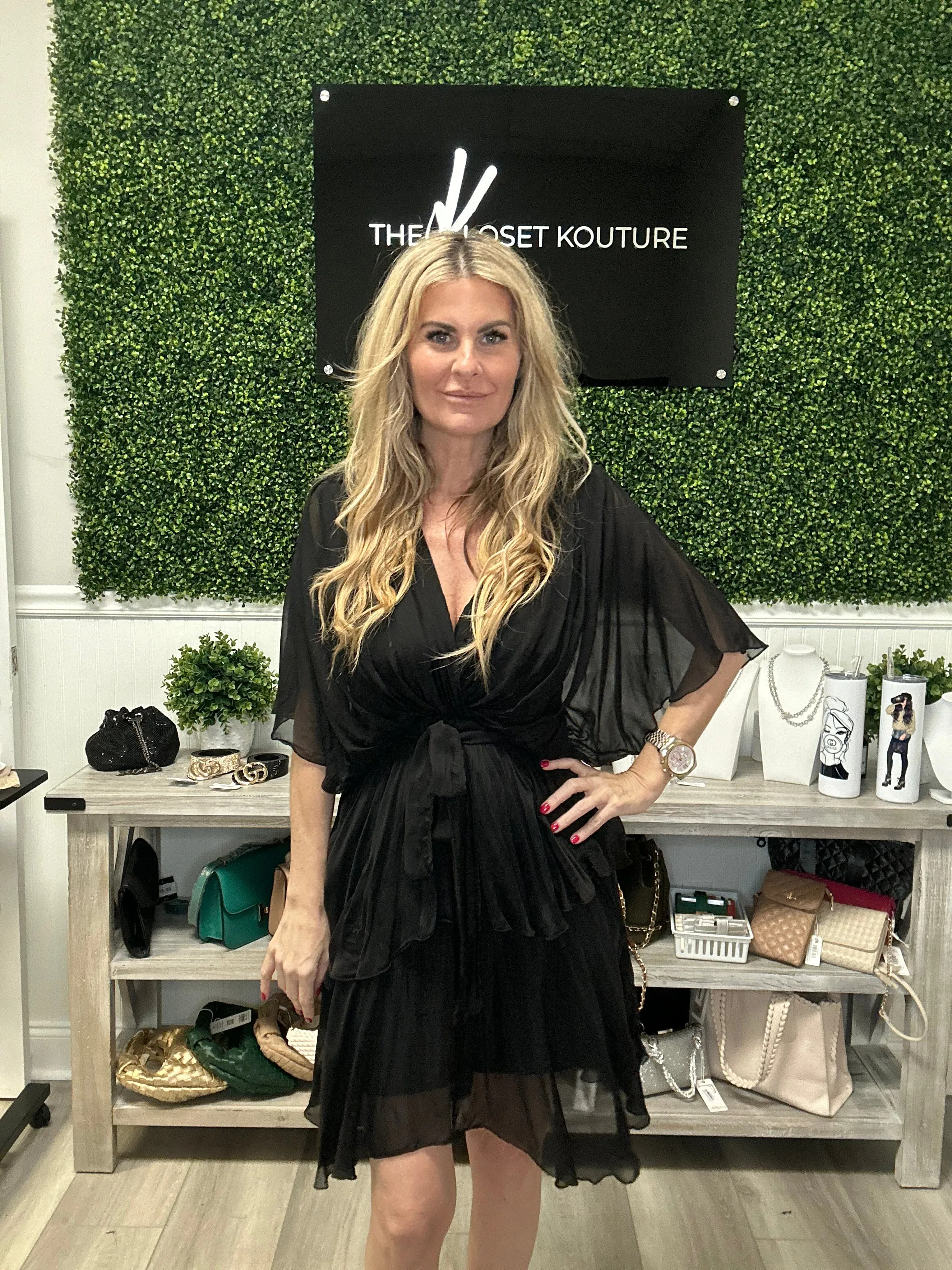 Silk Ruffle Dress