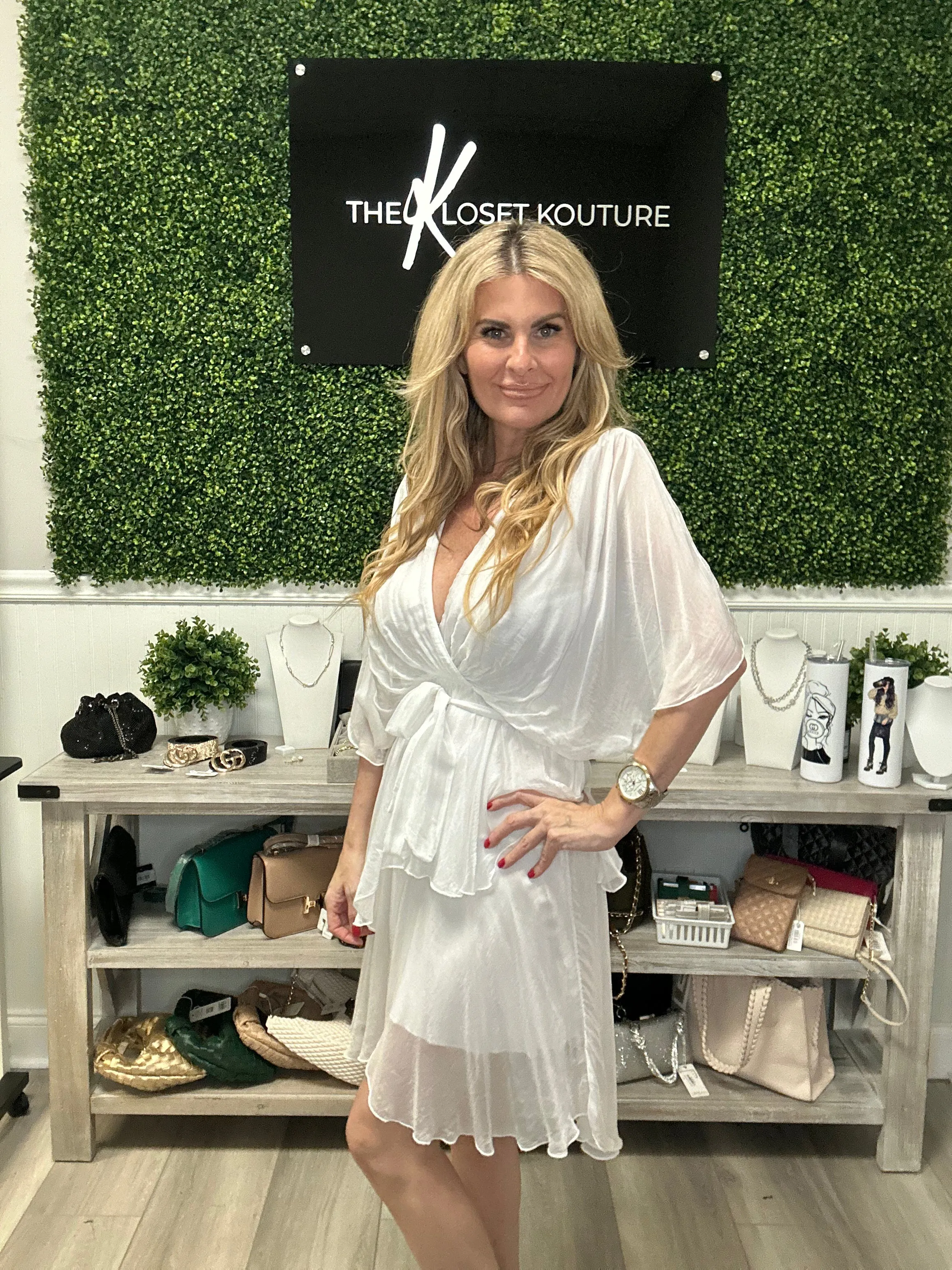 Silk Ruffle Dress