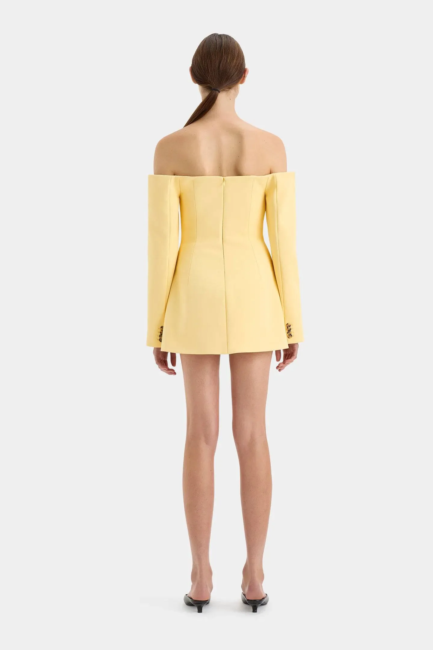 Sir The Label - Sandrine Tailored Mini Dress in Limone