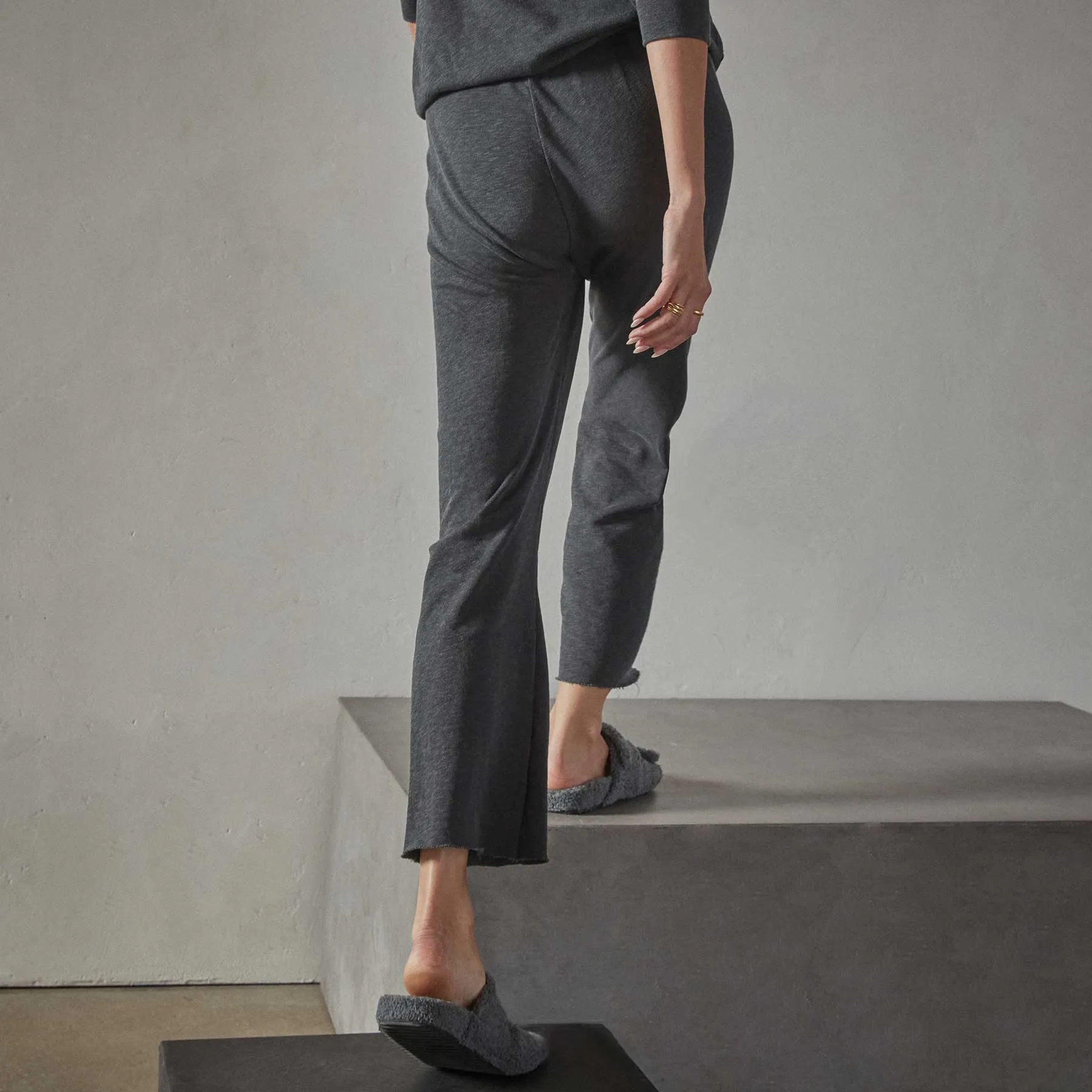 Vintage French Terry Cutoff Sweatpant - Magma Pigment