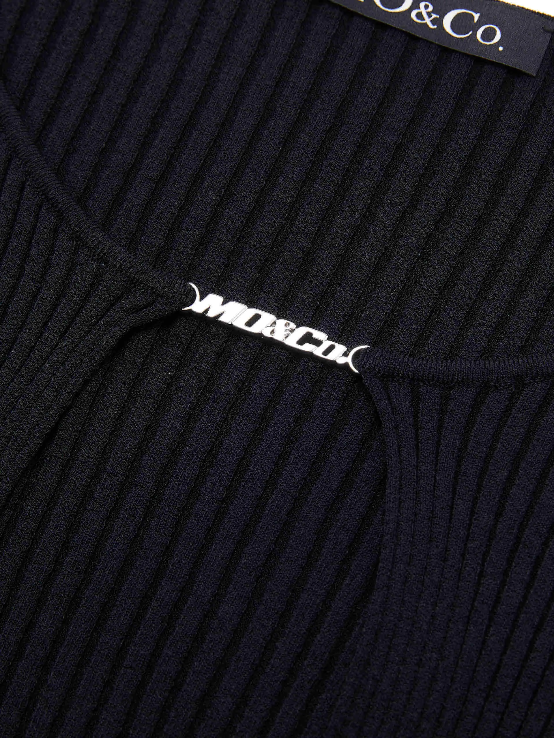 Wavy Hem Knitted Cardigan