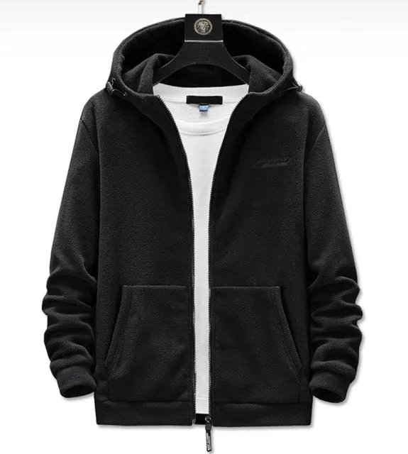 West Louis Warm Fleece Casual Sweatshirt Jacket