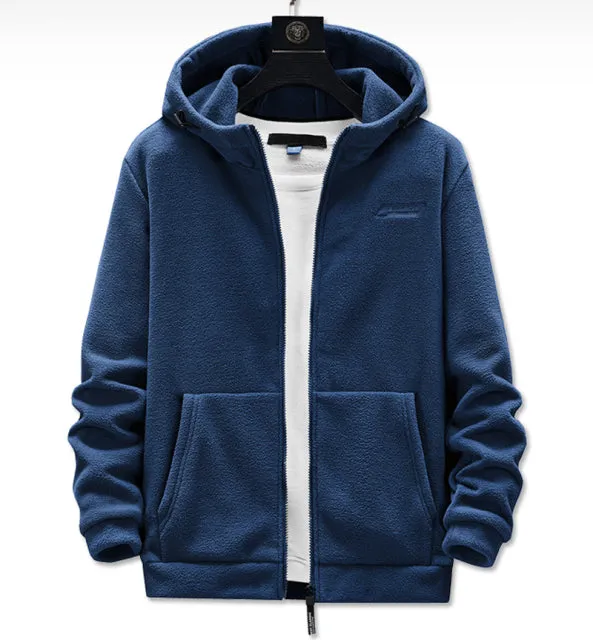 West Louis Warm Fleece Casual Sweatshirt Jacket