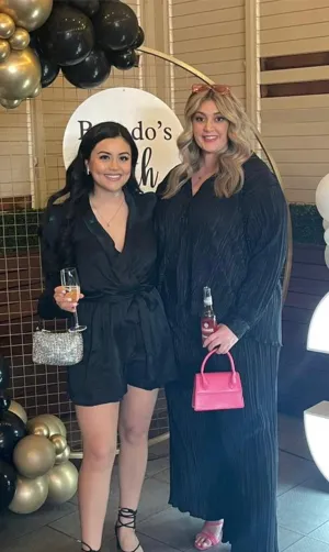 Wrap Playsuit - Black